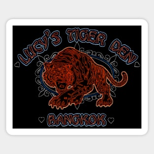 Lucy's Tiger Den Sticker